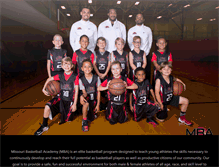 Tablet Screenshot of missouribasketballacademy.com